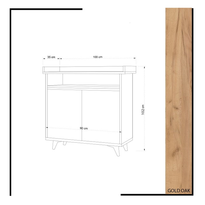 Hanah Home Springa Zapatero Roble y Blanco Hanah Home Springa Zapatero Roble y Blanco